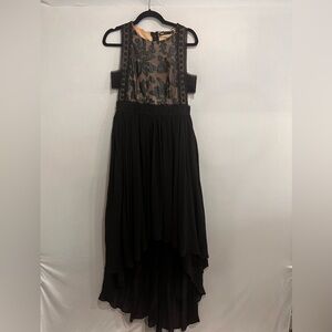 Ina Black High Low Lace Dress